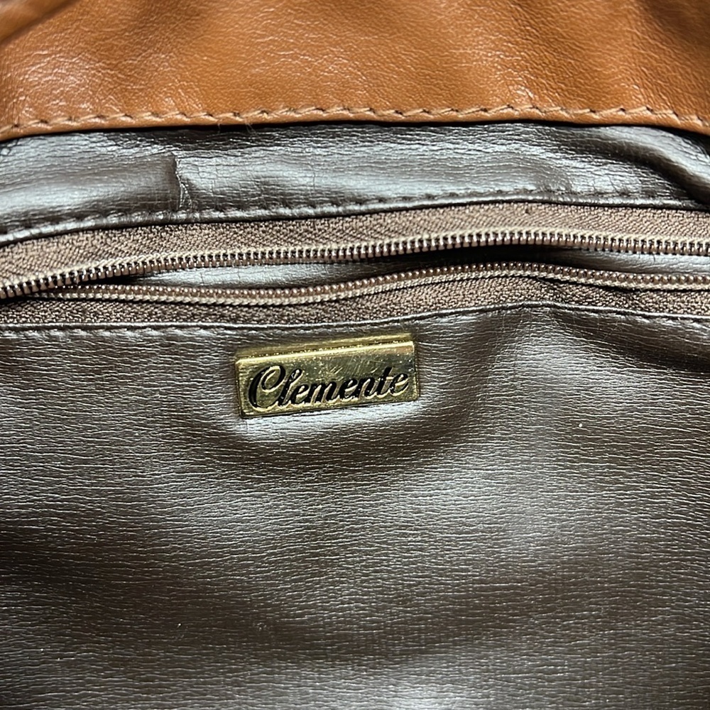 Clemente Python Snakeskin Clutch Shoulder Bag - image 8